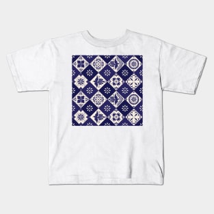 Mexican Talavera Tiles Pattern Kids T-Shirt